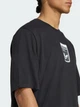 Футболка хлопковая длинная мужская Adidas Originals Leo Oversized JV7569 XL Черная с принтом (4068808477116) - изображение 5