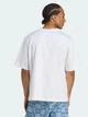 Футболка хлопковая длинная мужская Adidas Originals Leo Oversized JV7570 L Белая с принтом (4068808480840) - изображение 2