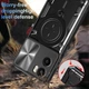 Чехол Magnetic Shield для Motorola Moto G05 бампер противоударный с подставкой кольцом Black - изображение 3