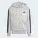 Толстовка на флисе, на молнии мужская Adidas Essentials 3-Stripes Fleece JD1865 M Серая (4067906159610) - изображение 6