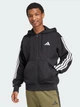 Толстовка на флисе, на молнии мужская Adidas Essentials 3-Stripes Fleece JD1870 S Черная (4067905338252) - изображение 1