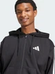 Толстовка на флисе, на молнии мужская Adidas Essentials 3-Stripes Fleece JD1870 S Черная (4067905338252) - изображение 4