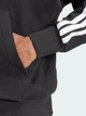 Толстовка на флисе, на молнии мужская Adidas Essentials 3-Stripes Fleece JD1870 S Черная (4067905338252) - изображение 5