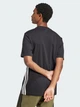 Футболка хлопковая длинная мужская Adidas Essentials 3-Stripes Single JD1906 XS Черная (4067905780358) - изображение 2