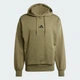 Худи утепленное оверсайз мужское Adidas Essentials Feelcozy Fleece JE3799 M Оливковое (4067905759170) - изображение 6