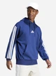 Худи утепленное оверсайз мужское Adidas Essentials 3-Stripes Fleece JE6299 XL Синее (4067905800384) - изображение 3