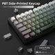 Игровая механическая беспроводная клавиатура Attack Shark X85 Gray gradient, 75%, RGB, USB-C, hot-swap, White Jade Switch с регулятором громкости - изображение 6