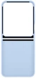 Чехол силиконовый с кольцом Silicone Cover with Ring для Samsung Galaxy Z Flip6/Flip 7 FE/ Flip5 Blue SM-F741/SM-F761/SM-F731 - изображение 9