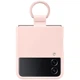 Чехол силиконовый с кольцом Silicone Cover with Ring для Samsung Galaxy Z Flip4/ Flip4 Pink SM-F711 - изображение 6