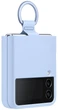 Чехол силиконовый с кольцом Silicone Cover with Ring для Samsung Galaxy Z Flip4/ Flip 4/Flip3 (F711/F721) Arctic Blue - изображение 8