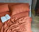 Постільна білизна Комфорт текстиль Муслін однотонний чотиришаровий Полуторний 145*215 см Терракотовий - зображення 5