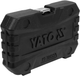 Набір наскрізних торцевих головок SPLINE YATO квадрат 3/8" та 1/2" М10-М24 з храповим коміром (YT-38653) - зображення 3