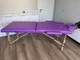 Массажный стол, кушетка Relax 2секции ширина 70см +підголівник+підлокітники фіолетовий - зображення 2