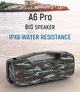 Портативна бездротова Bluetooth колонка Hopestar A6 PRO |BT5.0, 55W, TWS, AUX/TF/USB, 6h, IPX6| з мікрофоном Camo-Grey - зображення 2