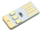 Ночник USB LED mini светильник 3 диода SMD2835 белый свет 0,2 Вт 40mA лампа для чтения - изображение 1