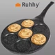 Сковорода для млинців Ruhhy 19317 26 см на 7 комірок з антипригарним покриттям для яєчні та оладок Чорна - зображення 2