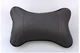 Подушка-подголовник в авто из эко-кожи. Черная, (B6-00333 black) - изображение 1