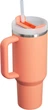 Термочашка стальная с двойной вакуумной изоляцией Stanley Quencher H2.0 Flowstate 1,18 л Nectarine - изображение 2