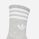 Набор женских носков высоких хлопковых Adidas 3-Stripes Crew Socks 3 Pairs JV7403 37-39 3 пары Белый (4068807903470) - изображение 2