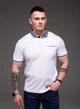 Мужская футболка поло Arma White белая 2360 8XL - изображение 1