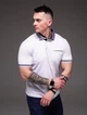 Мужская футболка поло Arma White белая 2360 8XL - изображение 3