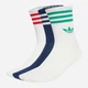 Набор женских носков высоких Adidas 3-Stripes Crew Socks 3 Pairs JV7408 37-39 3 пары Белый (4068807914865) - изображение 1