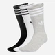 Набор женских носков высоких Adidas 3-Stripes High Crew Socks 3 Pairs JV7418 37-39 3 пары Белый (4068807880023) - изображение 1