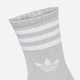 Набор женских носков высоких Adidas 3-Stripes Glitter Crew Socks 2 Pairs JX5204 37-39 3 пары Серебристый/Белый (4068807864887) - изображение 2