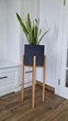 Подставка для вазона, цветов из дерева высокая WoodDecor покрытая маслом - изображение 1