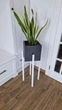 Подставка для вазона, цветов из дерева высокая WoodDecor Белая - изображение 5