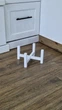 Подставка для вазона 20.3x13 см из дерева WoodDecor белого цвета - изображение 1