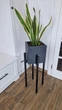 Подставка для вазона, цветов из дерева высокая WoodDecor Черная - изображение 3