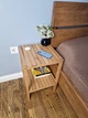 Тумба приліжкова 36х36х50 см з натурального дерева бук покрита лаком WoodDecor - зображення 2