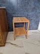 Стеллаж, этажерка на 2 полочки из натурального дерева WoodDecor, покрытый маслом - изображение 2