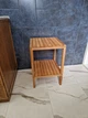 Стеллаж, этажерка на 2 полочки из натурального дерева WoodDecor, покрытый маслом - изображение 6