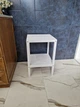 Стеллаж, этажерка на 2 полочки из натурального дерева WoodDecor Белый - изображение 3