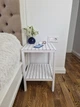 Тумба прикроватная 36х36х50 см из натурального дерева бук в белом цвете WoodDecor - изображение 2