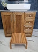 Табурет-подставка деревянная 36х36х18см WoodDecor покрыта маслом - изображение 4