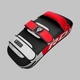 Пади для тайського боксу RDX T1 Curved Thai Kick Pad Red (1 шт.) - изображение 5