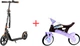 Самокат Blade Sport PU Cross 230/230 Black/brown (230188) + Беговел Real Baby KB7500 Purple-Brown в подарок! - изображение 1