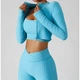 Спортивный топ с длинным рукавом Natursport ZC6397WT Голубой L - изображение 2