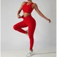 Спортивные леггинсы Natursport ZC6391CK Красные L - изображение 5