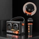 Bluetooth колонка QD03 Transparent с микрофоном Black - изображение 5