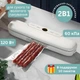 Вакуумний пакувальник 2 в 1 Vacuum Sealer 120W тихий та потужний вакууматор для дому і запаювання FK-7912 і 10 пакетів в подарунок розмір пакетів до 28 см - изображение 1