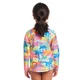 Детская солнцезащитная накидка Funkita Toddler Girl's Zippy Rash Vest Poka Palm размер 4 розовый (FKS023G71734) 110 - изображение 2