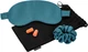 Набор для сна изумрудный в подарочном чехле "Relax Time" - MAKEUP Gift Set Green Sleep Mask, Scrunchie, Ear Plugs (1022545-27234036) - изображение 1