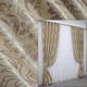 Комплект готових штор VR-Textil Блекаут-софт Корона № 1280ш(Б) Бежевий з карамельним 100х270 см 2шт (31-546) - зображення 1