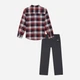 Детский комплект (рубашка + штаны) для мальчика Calvin Klein 384342832 92 см Красный/Серый (1159830656) - изображение 2