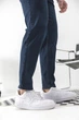 Чоловічі джинси Regular Fit Without Karma темно-синього кольору 30 (8049437) - изображение 4