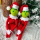 Новогодняя мягкая игрушка Гринч в красном костюме, 30 см, елочное украшение и декор - изображение 2